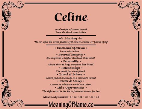 celine significado|what does Celine mean.